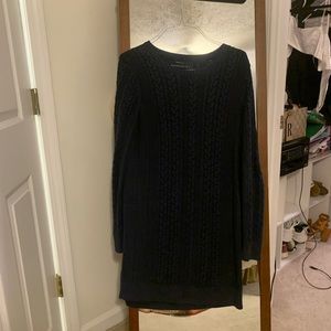 Abercrombie navy sweater dress